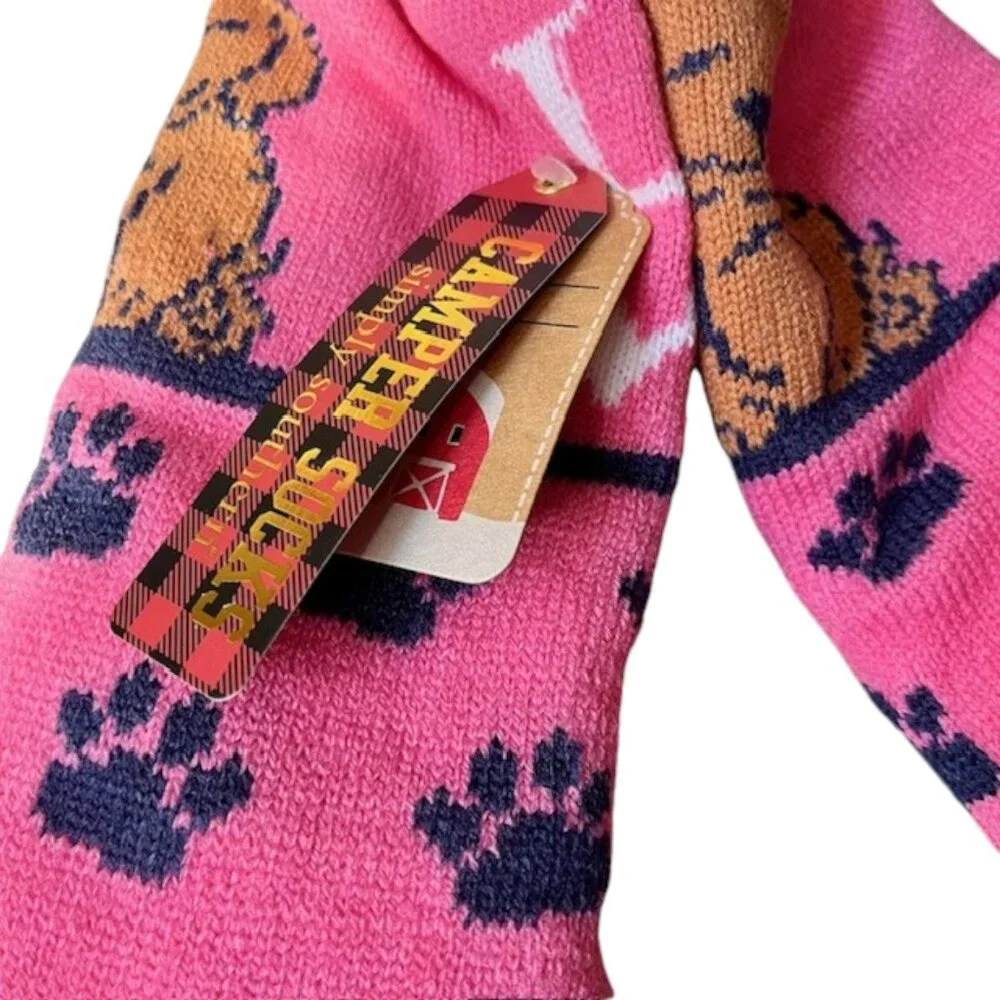 Simply Southern Camper Socks - Love*Dog - Pink/Blue - OS